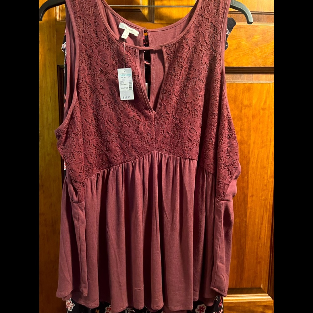 Maurice’s Mauve/purple tank top